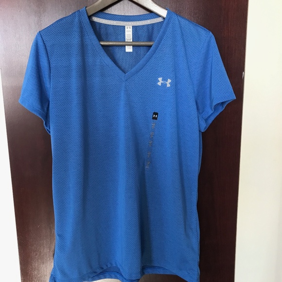 UA Threadborne Train Pointelle V-Neck - Picture 1 of 6